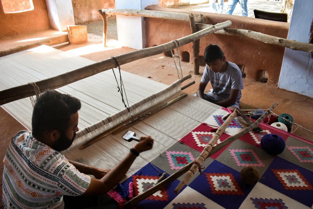 Traditional Carpet In Making
